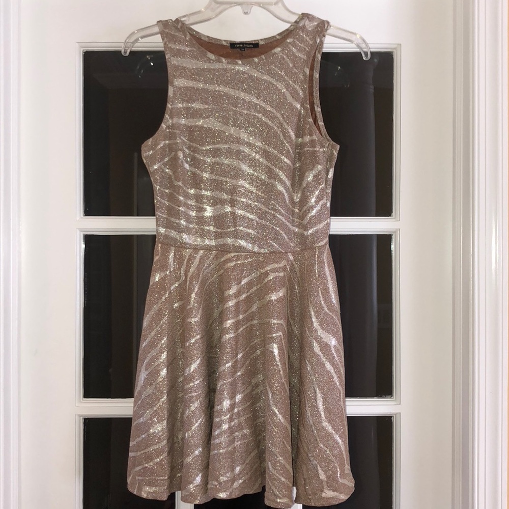 River Island | Metallic Zebra Print Dress